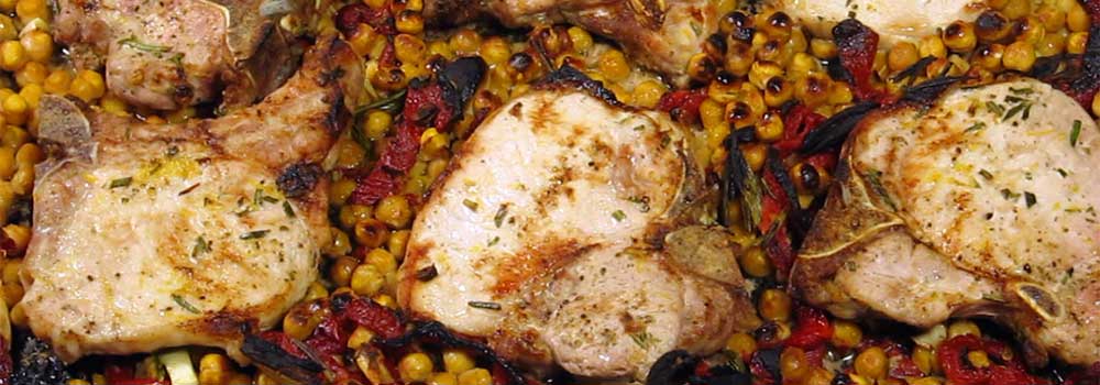Chickpeas'-Rosemary-Garlic-Pork-Chops